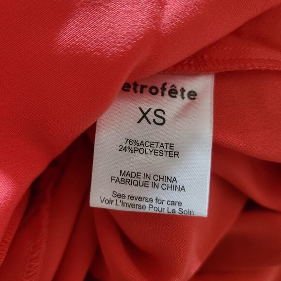 Retrofete Sabrina Dress in Coral Size XS Halter Open Back NWT Maxi Sleeveless - Picture 13 of 14